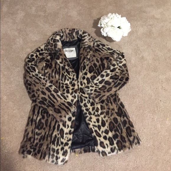 Abercrombie leopard coat Clearance